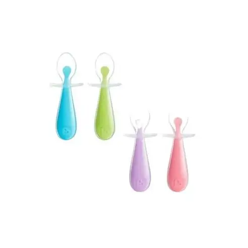Munchkin Cucharas de aprendizaje en silicona infantiles