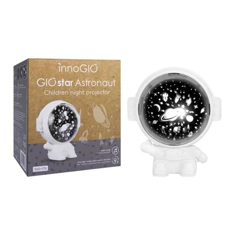 Innogio proyector infantil de astronauta con luces y estrellas