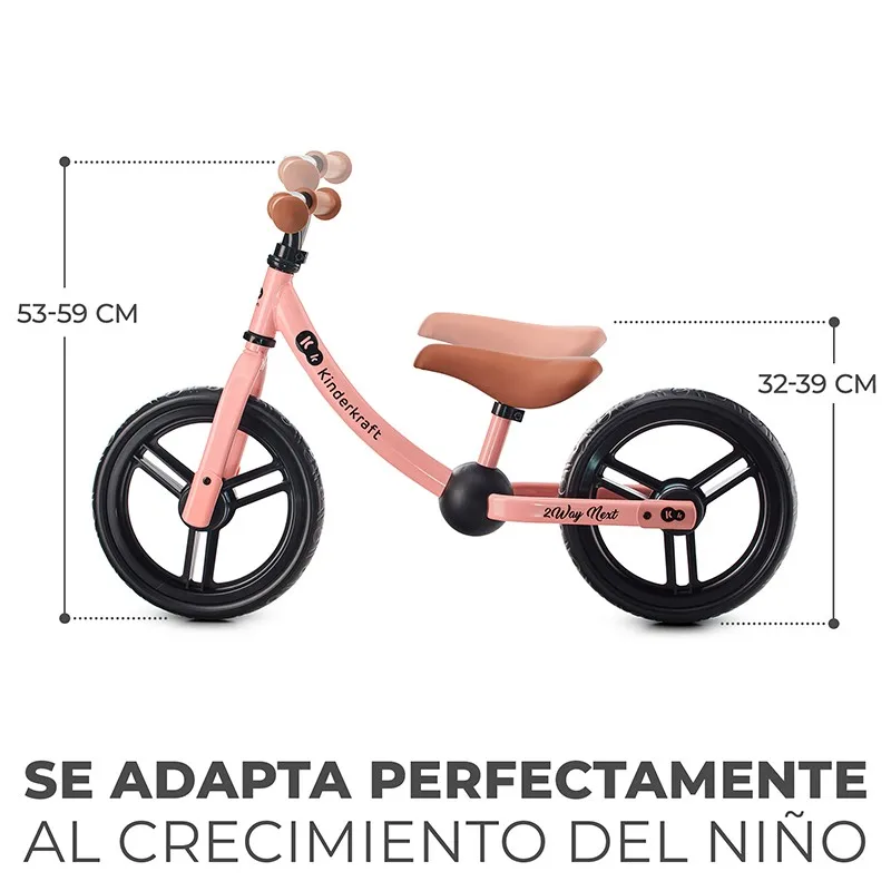 Bicicleta Kinderkraft 2 Way Next con ruedas de equilibrio - imagen 4
