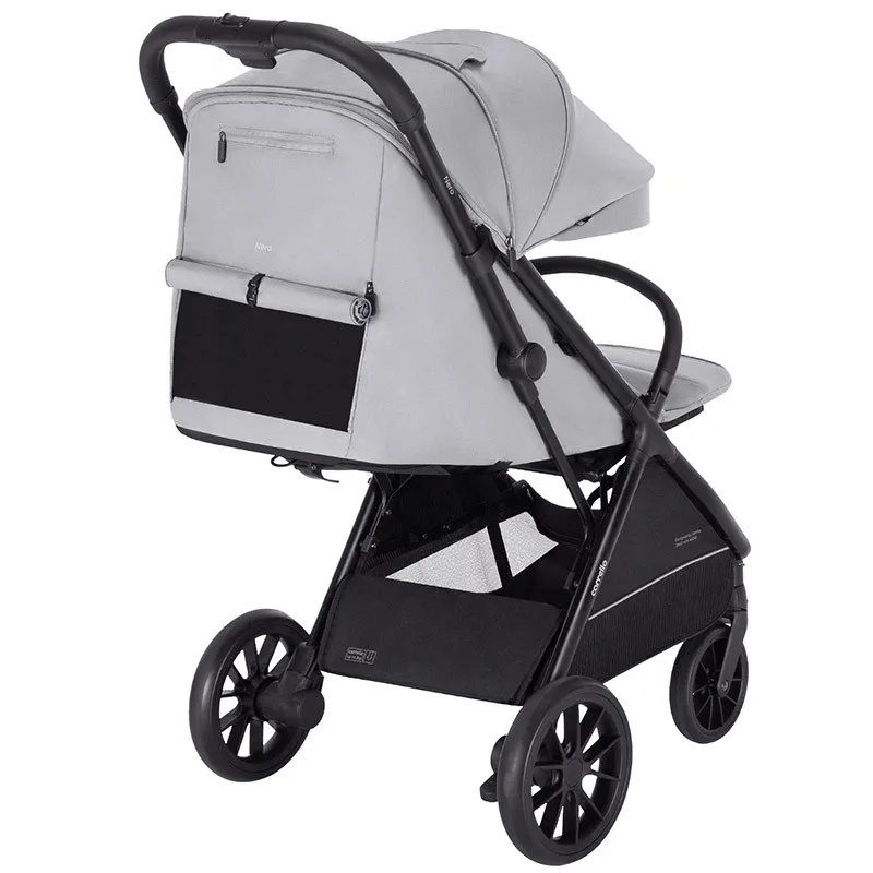 Silla de paseo para bebé negra con cubrepies – práctica y ligera - imagen 5