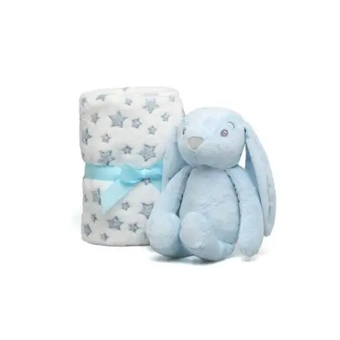 Kiokids peluche conejo azul con mantita infantil