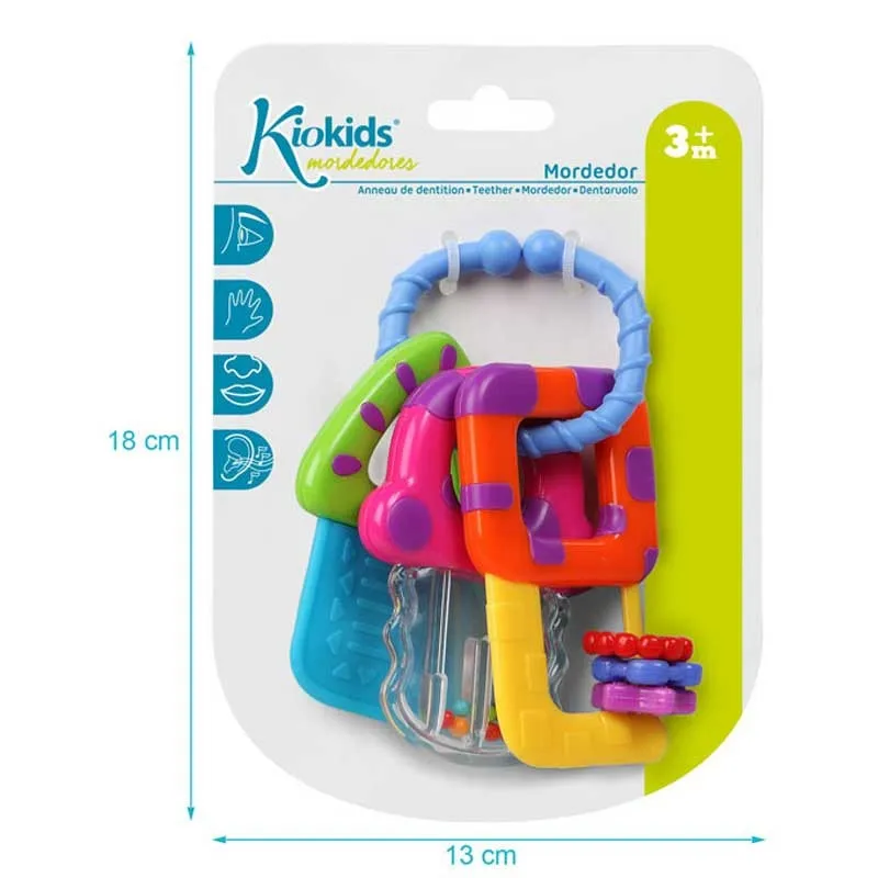 Llavero sonajero mordedor infantil Kiokids para bebés - imagen 3