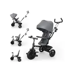 Kinderkraft Triciclo Aston convertible para bebé con respaldo