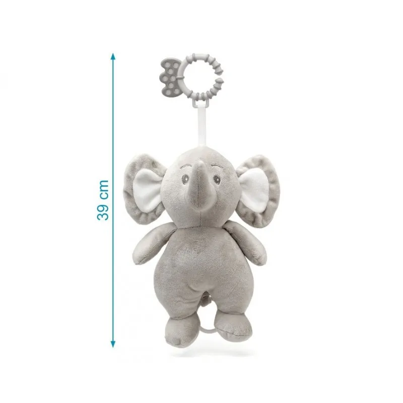 Kiokids Elefante Mordedor Musical de Peluche para Bebés - imagen 3