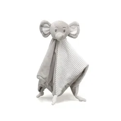 Kiokids doudou elefante suave para bebé, peluche calmante para dormir