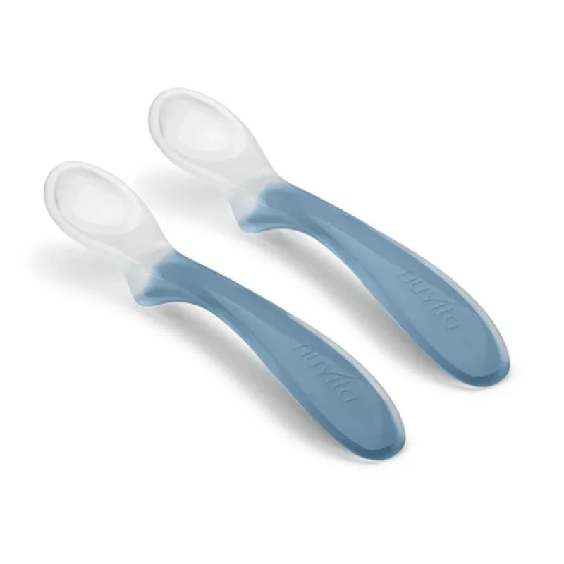 Nuvita Cuchara de silicona para alimentación infantil bebés - imagen 2