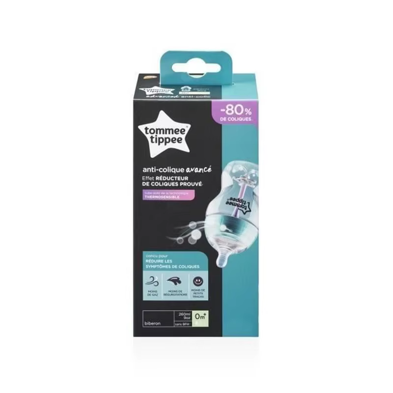Tommee Tippee Biberón anticólico con tetina flujo lento para bebé - imagen 4