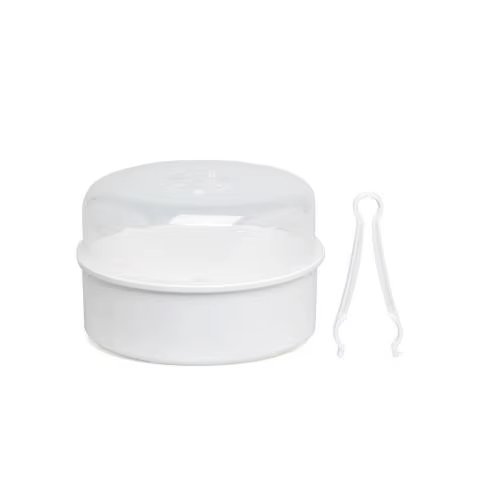 Kiokids Esterilizador microondas con pinzas para biberones