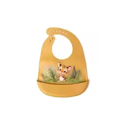 Kiokids babero de silicona con motivos animales