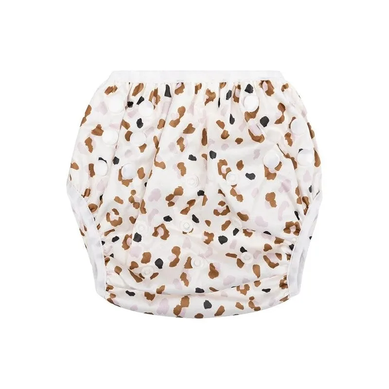 Swim Essentials pañal de natación leopardo kaki