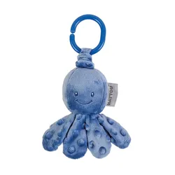 Peluche pulpo con vibración Nattou para bebés, juguete suave