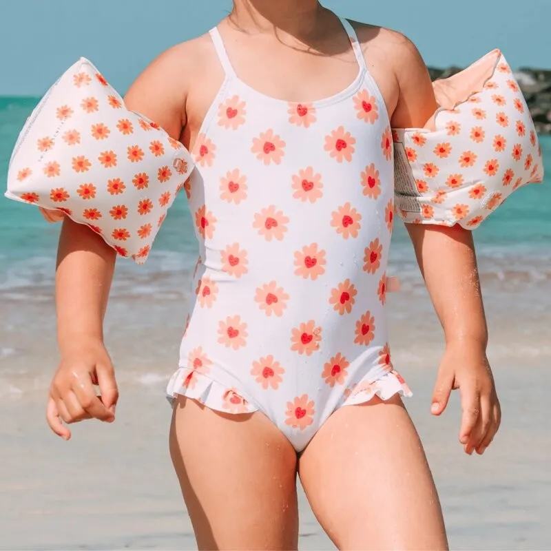 Swim Essentials manguitos inflables de natación flor y corazón - imagen 2