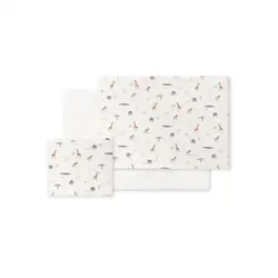 Interbaby juego de sábanas para cochecito Savanna estampado