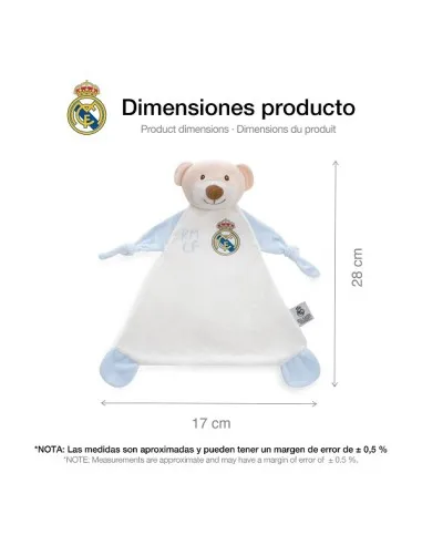 Interbaby Doudou de oso Real Madrid para bebé suave - imagen 3