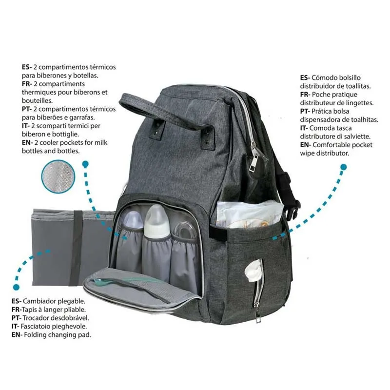 Bolso de maternidad Kiokids para bebé con gran capacidad - imagen 4