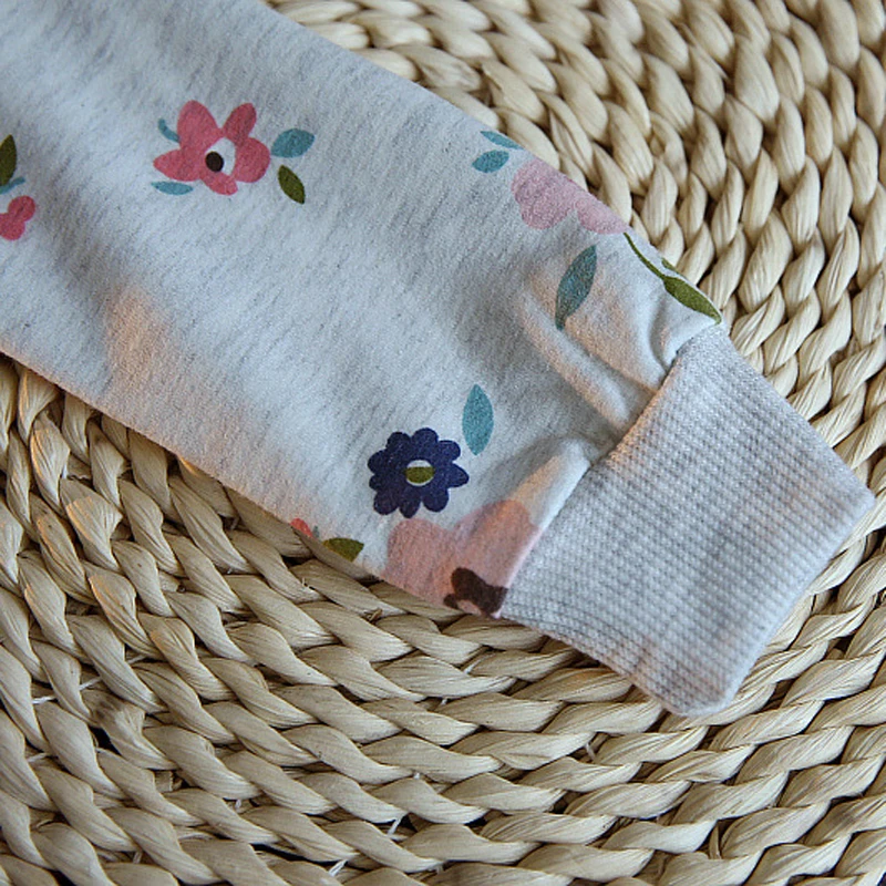 Jersey floral de cuello redondo para niñas de primavera - imagen 5