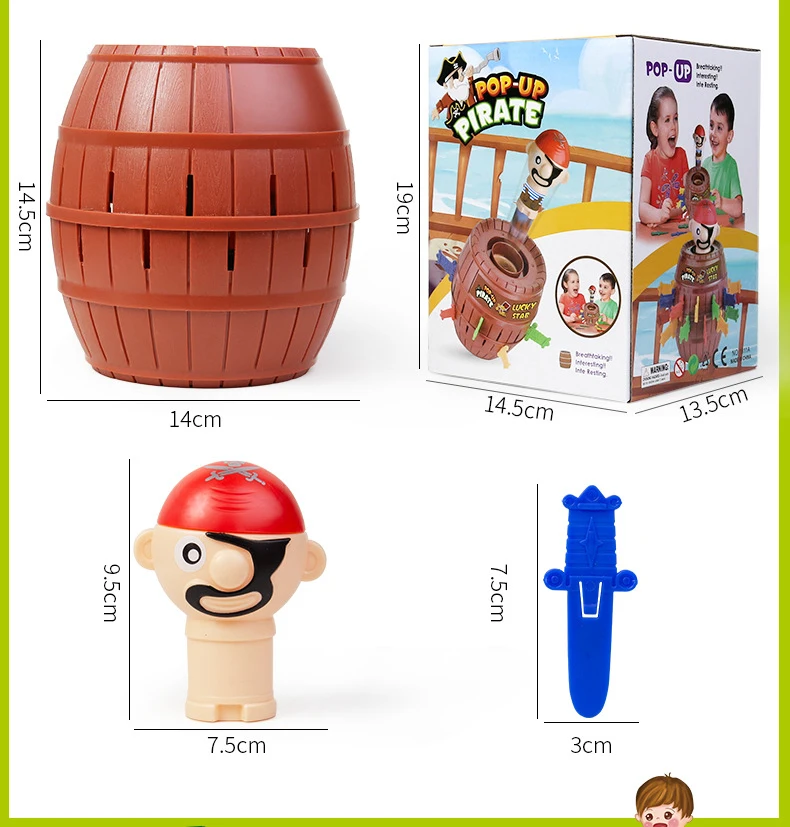 Espadas pirata de colores para juegos de fiesta