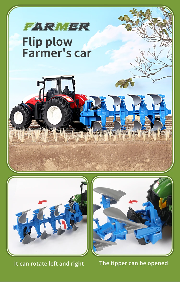 Trasera del tractor mostrando el remolque
