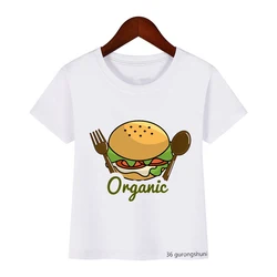 Camiseta infantil con estampado hamburguesa – Diseño divertido para niño