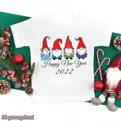 Camiseta infantil Kawaii Love Gnomies de Navidad y Año Nuevo unisex