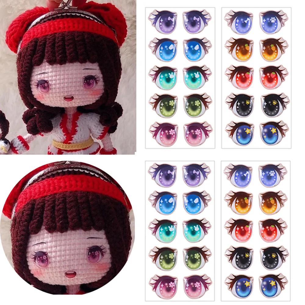 Pegatinas de ojos para muñecas – Estampados florales - imagen 5