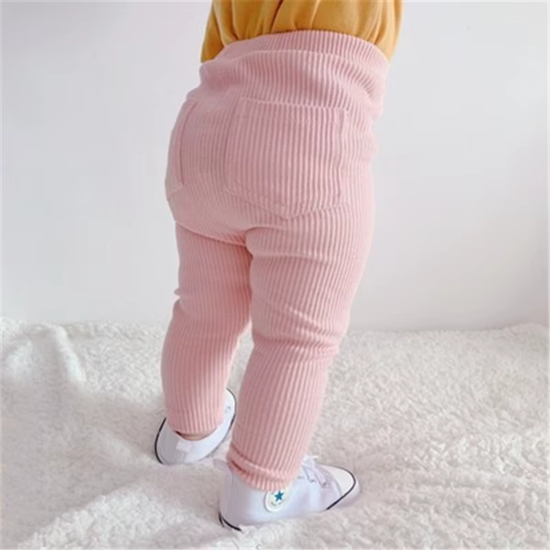 Pantalones largos lisos para niños y bebés de diario primavera otoño - imagen 3