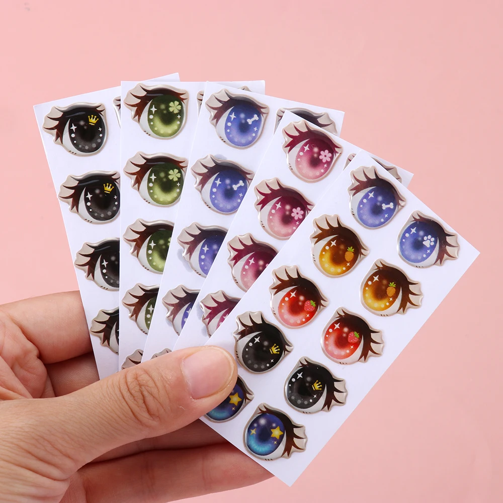 Pegatinas de ojos para muñecas – Estampados florales - imagen 2