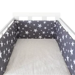 Parachoques estilo nórdico para cuna de bebé – Algodón suave lavable