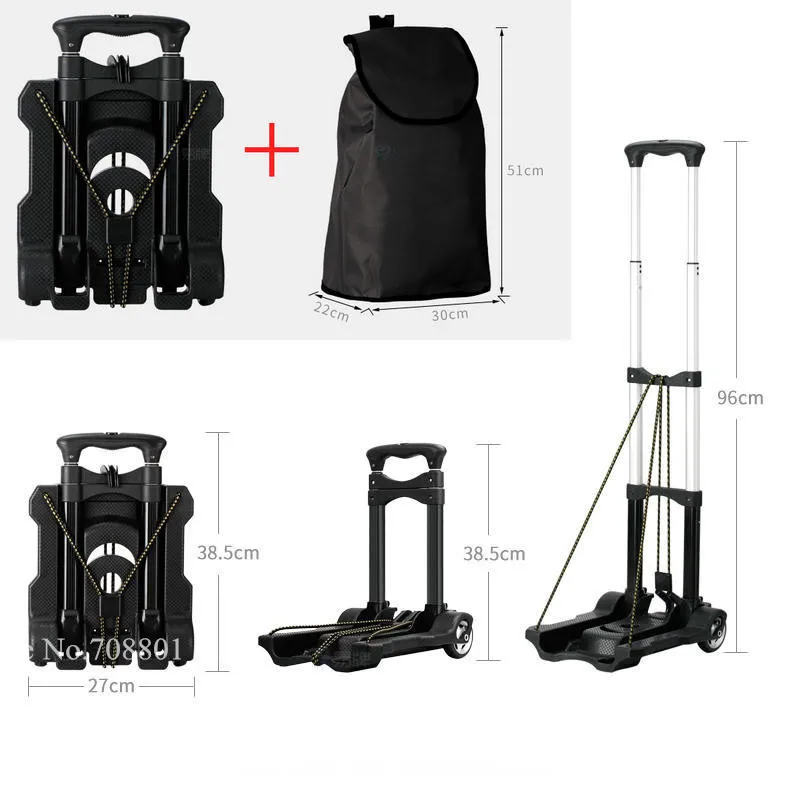 Mini carrito de juguete de aluminio plegable para niños - imagen 2