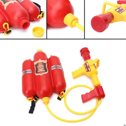 Mochila de bombero con pistola de agua para niños – Juguete exterior