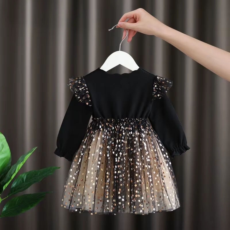 Vestido princesa niña tutú algodón gasa estrellas primavera verano - imagen 3