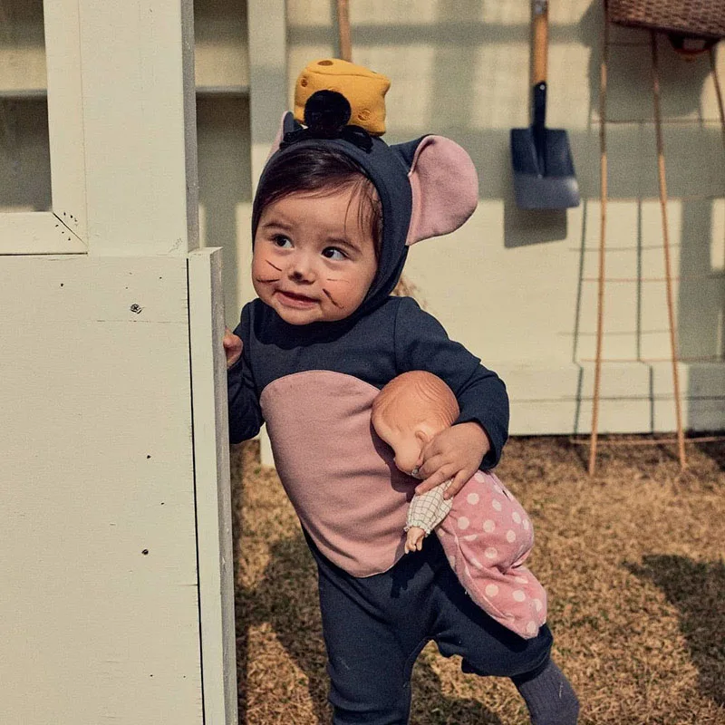 MILANCEL pelele bebé con capucha suave para primavera y otoño - imagen 2