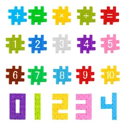Bloques de construcción educativos 3D para niños – Letras y números