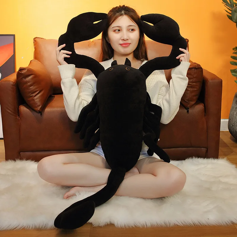 Peluche Escorpión Negro gigante: muñeco blando para regalar