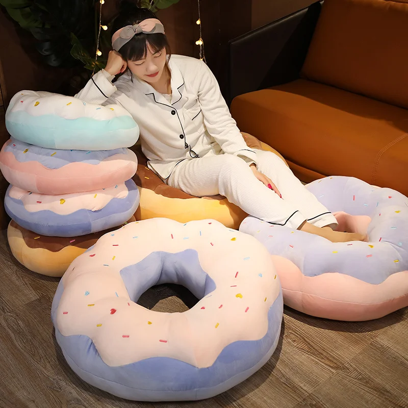 Cojín de peluche donut de chocolate para Navidad - imagen 3