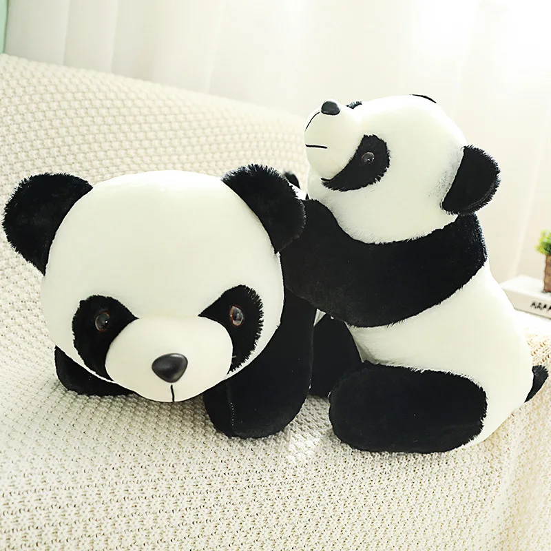 Peluche de panda suave realista para regalar cumpleaños - imagen 4