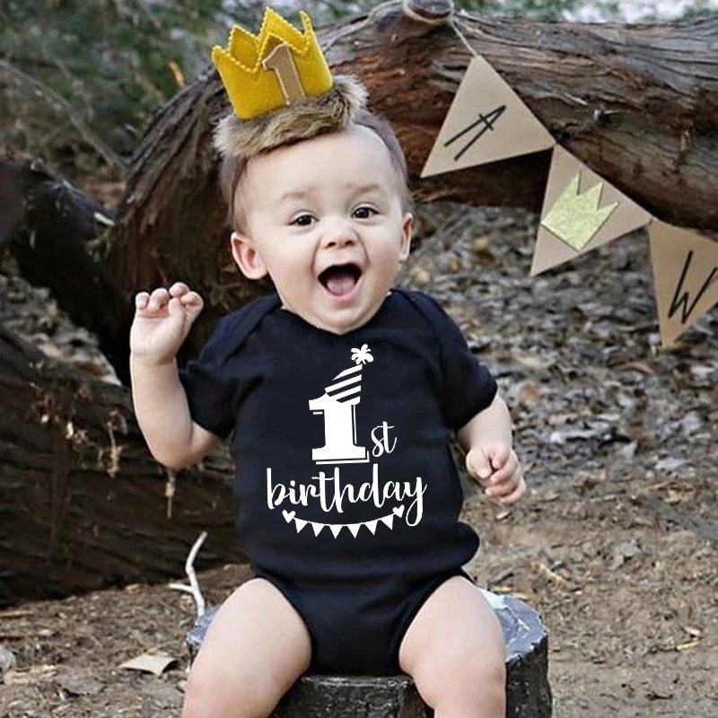 Mameluco de verano para bebé – Mono corto para fiesta de cumpleaños - imagen 2