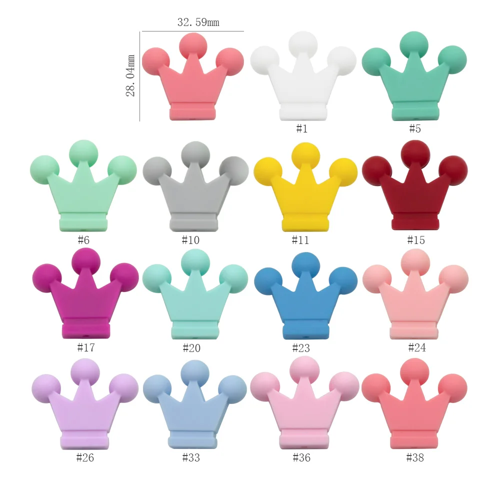 Cute-Idea Mordedor corona de silicona para bebé – Sin BPA - imagen 4