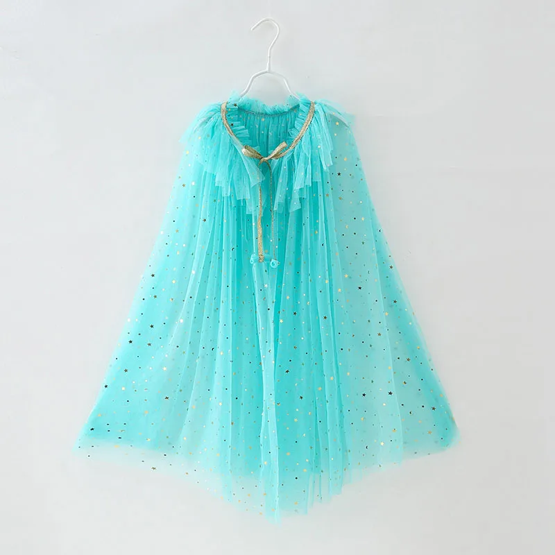 Capa de tul con lentejuelas para niñas – prenda de fiesta ligera - imagen 5