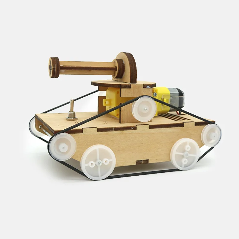 Tanque eléctrico de madera – Kit DIY para niños - imagen 3