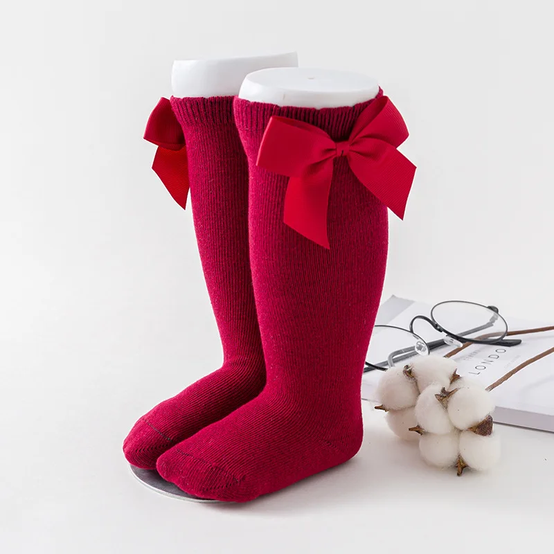 Calcetines con lazo para bebé – Algodón suave invierno - imagen 5