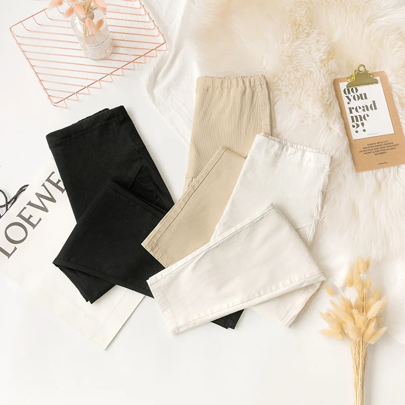 Pantalones harén premamá de algodón para embarazadas