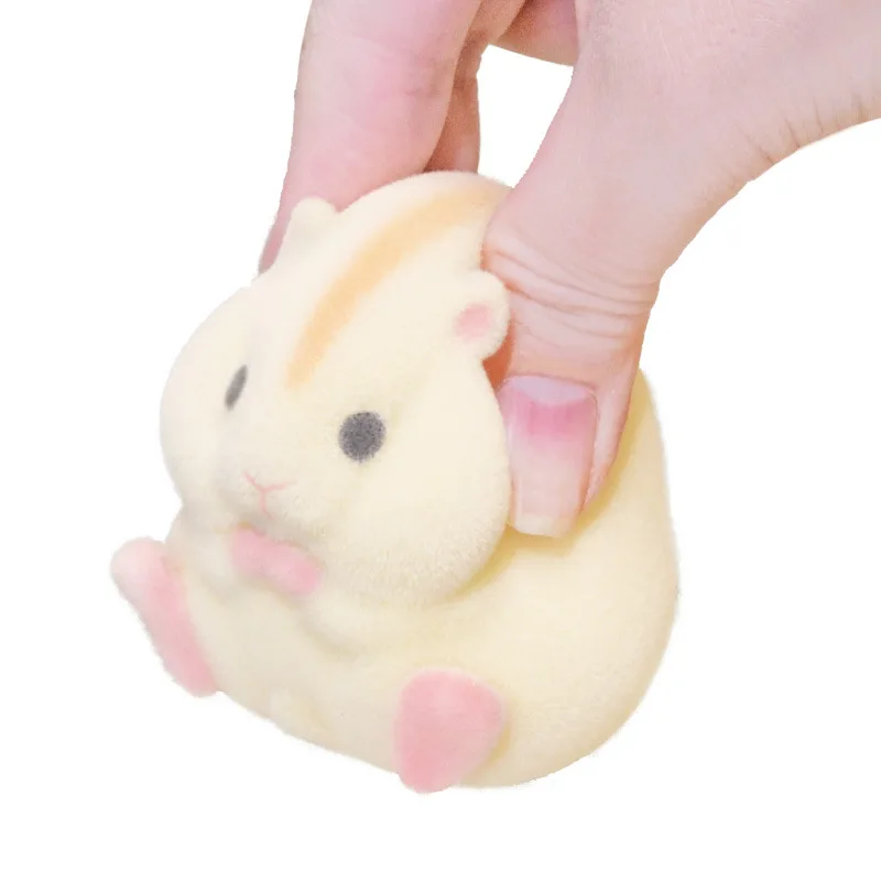 Peluches antiestrés de hámster suave flocado, estilo Japón - imagen 4
