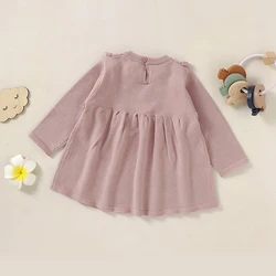 Floret Vestido suéter manga larga para bebé recién nacido