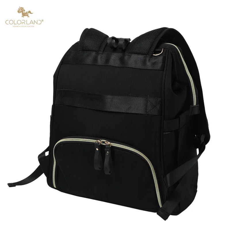 Mochila de pañales cuero Colorland con organizador para bebé - imagen 2
