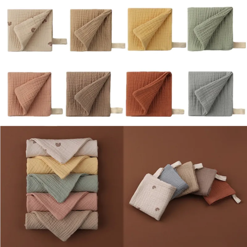 Pañuelo de gasa absorbente 4 capas – Babero suave para eructar bebé - imagen 2