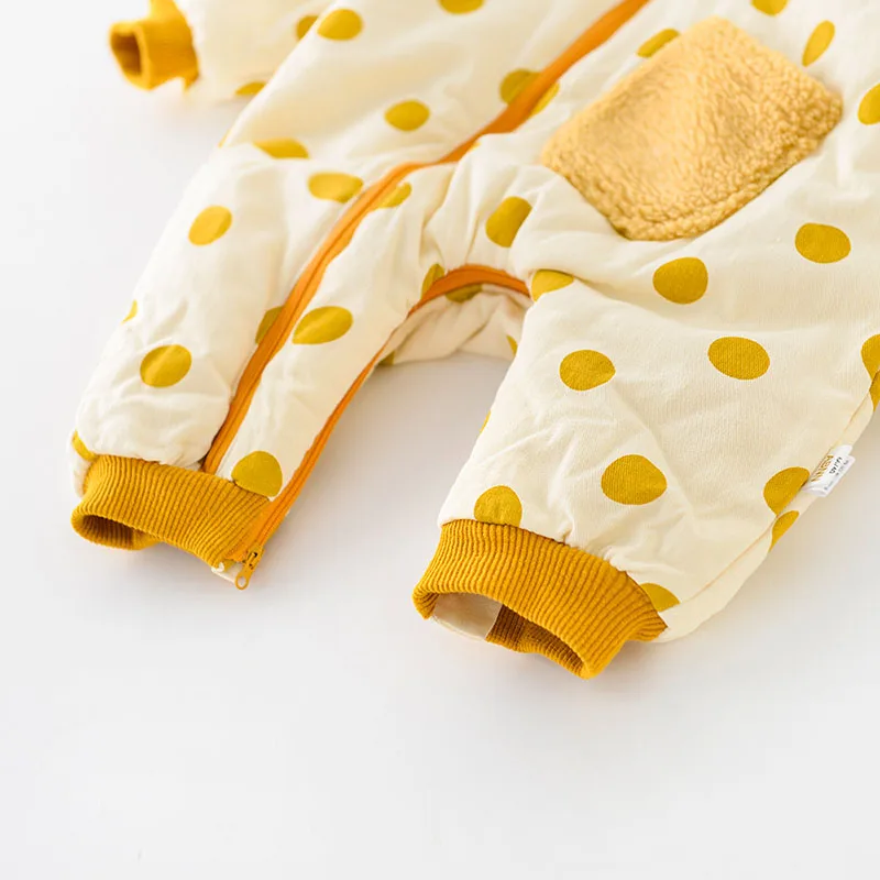 Pelele de lana con capucha para bebés – Otoño Invierno - imagen 3