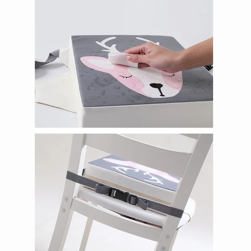 Almohadilla de refuerzo impermeable para silla bebé ajustable extraíble