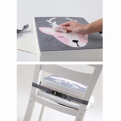 Almohadilla de refuerzo impermeable para silla bebé ajustable extraíble