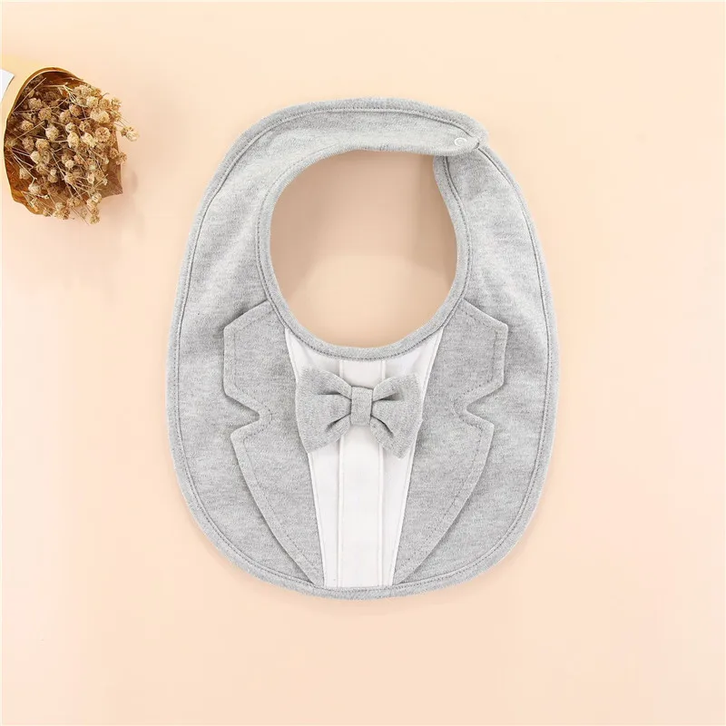 Babero de algodón con lazo para bebé – Diseño princesa suave - imagen 5